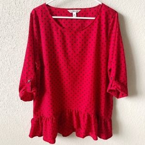 Croft & Barrow Ruffle Blouse